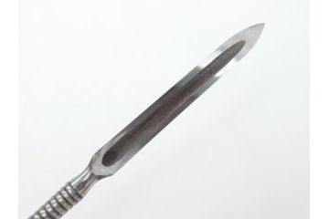藤原良明(加藤真平)作　生反り　武蔵國水心子　昭和甲子年正月　全長338mm　小刀(槍鉋、短刀、ナイフ、刃物、共箱付き)(R-063399)