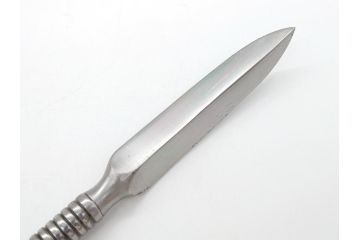 藤原良明(加藤真平)作　生反り　武蔵國水心子　昭和癸亥年十月日　全長370mm　小刀(槍鉋、短刀、ナイフ、刃物、共箱付き)(R-063400)
