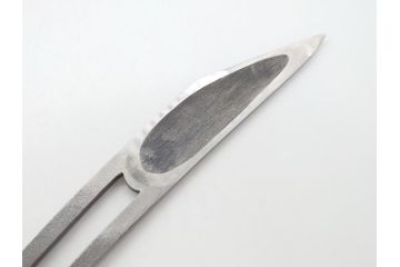 藤原良明(加藤真平)作　切り出し　鶴　鷲　武蔵國水心子　昭和壬戌年八月日　昭和辛酉年十月日　全長255mm　全長300mm　小刀2本セット(共箱付き、金象嵌、短刀、ナイフ、刃物)(R-063402)