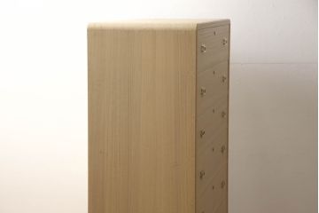 中古　モダンデザイン　加茂箪笥　坂上政芳作　シンプルで洗練された佇まいが魅力的な総桐箪笥(胴厚、小袖タンス、桐たんす、和タンス、引き出し、衣装タンス)(R-063410)