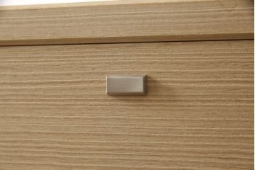 中古　モダンデザイン　加茂箪笥　坂上政芳作　シンプルで洗練された佇まいが魅力的な総桐箪笥(胴厚、小袖タンス、桐たんす、和タンス、引き出し、衣装タンス)(R-063410)