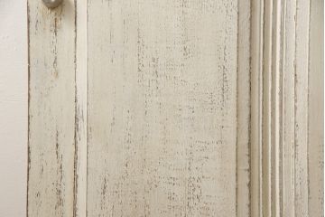 アンティーク建具　フランスアンティーク　特大サイズ　おしゃれなアクセントになるロートアイアンフェンス付きドア1枚(扉、木製ドア、玄関ドア、建具)(R-063412)