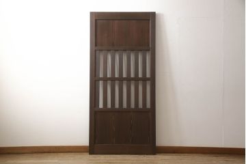 ラフジュ工房オリジナル　和の空間演出におすすめの無双戸1枚(引き戸、格子戸、板戸、帯戸、無双窓、建具)(R-063414)