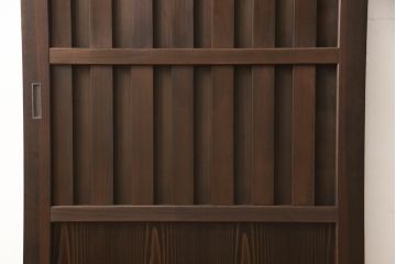 ラフジュ工房オリジナル　和の空間演出におすすめの無双戸1枚(引き戸、格子戸、板戸、帯戸、無双窓、建具)(R-063414)