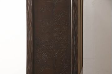 中古　軽井沢彫り　牡丹の彫刻が上品な雰囲気を醸し出す着物箪笥(和タンス、衣装箪笥、整理箪笥、引き出し、収納たんす)(R-063415)