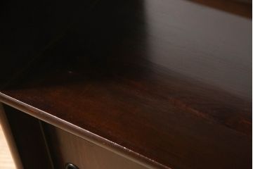 和製ビンテージ　松本民芸家具　M.C型　角手が目を引く和モダンの茶棚(茶タンス、茶箪笥、飾り棚、サイドボード、引き出し、収納棚、キャビネット、ヴィンテージ)(R-063426)