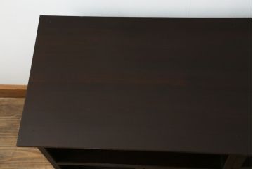 ヴィンテージ　松本民芸家具　絶版品!直線的なデザインが美しい戸棚(収納棚、サイドボード、ビンテージ)(R-063427)