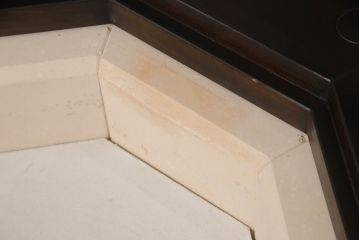 中古　星野民芸(星野民藝)　桜材　個性的なデザインが存在感を放つ八角炉(ダイニングテーブル、囲炉裏、2人掛け、4人掛け)(R-063432)