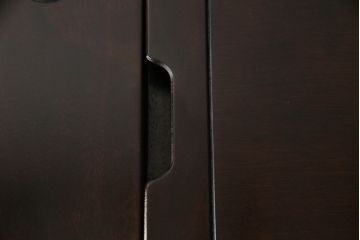 中古　星野民芸(星野民藝)　桜材　個性的なデザインが存在感を放つ八角炉(ダイニングテーブル、囲炉裏、2人掛け、4人掛け)(R-063432)
