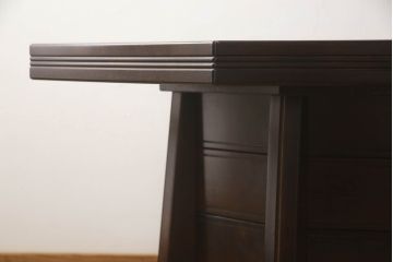 中古　星野民芸(星野民藝)　桜材　個性的なデザインが存在感を放つ八角炉(ダイニングテーブル、囲炉裏、2人掛け、4人掛け)(R-063432)