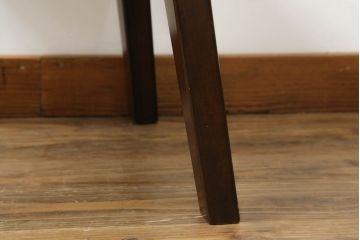 中古　廃盤モデル　星野民芸(星野民藝)　桜材　個性的なデザインが存在感を放つダイニングチェア(板座チェア、椅子、イス)(R-063436)