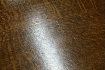 イギリスアンティーク　オーク材　引き出しの前板が可動する構造がユニークな脚付きレコードケース　(R-063442)
