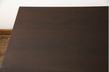 中古　松本民芸家具　クラシカルな雰囲気のA型食卓(ダイニングテーブル、ワークデスク、作業台、4人掛け)(定価約21万円)(R-063447)