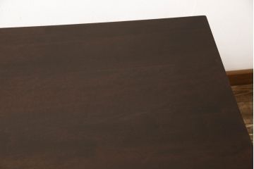 中古　松本民芸家具　クラシカルな雰囲気のA型食卓(ダイニングテーブル、ワークデスク、作業台、4人掛け)(定価約21万円)(R-063447)