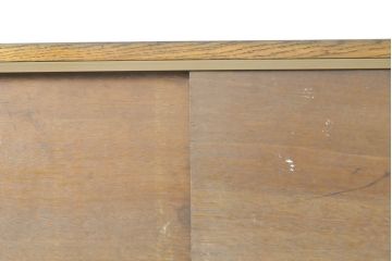 イギリスアンティーク　オーク材　シンプルなデザインが取り入れやすいカウンターガラスケース(ショーケース、陳列棚、飾り棚、ガラス戸棚、店舗什器)(R-063454)