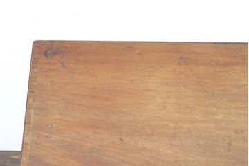 イギリスアンティーク ペイント仕上げ限定 曲線を描くデザインがエレガントなドレッサーサイドボード(両袖机、ニーホールデスク、ワークデスク、在宅ワーク用、在宅用、引き出し)(R-063456)