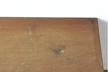 イギリスアンティーク ペイント仕上げ限定 曲線を描くデザインがエレガントなドレッサーサイドボード(両袖机、ニーホールデスク、ワークデスク、在宅ワーク用、在宅用、引き出し)(R-063456)