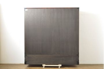 中古　美品　最高級　特注品　岩谷堂箪笥　龍の手打ち金具が存在感を放つ収納棚(戸棚、キャビネット、下駄箱、靴箱、シューズボックス、上下バラ売り可能)(R-063462)