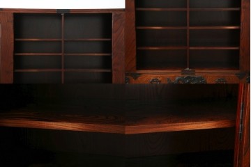 中古　美品　最高級　特注品　岩谷堂箪笥　龍の手打ち金具が存在感を放つ収納棚　(R-063462)