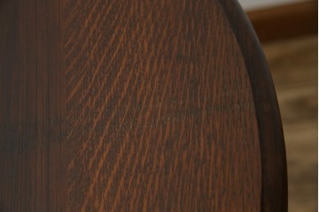 イギリスアンティーク　オーク材　脚のデザインが美しいツイストレッグバタフライテーブル　(R-063466)