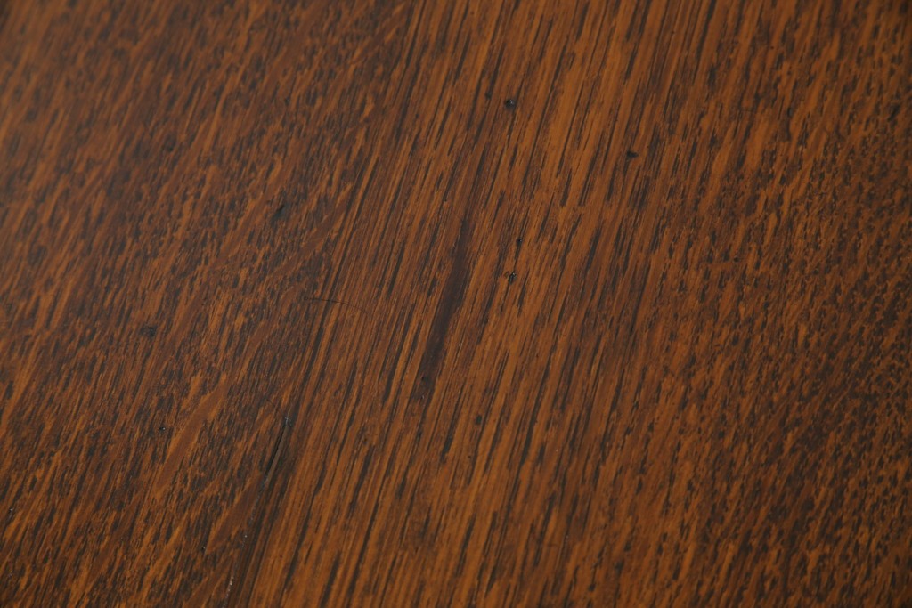 イギリスアンティーク　オーク材　脚のデザインが美しいツイストレッグバタフライテーブル　(R-063466)