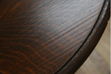 イギリスアンティーク　オーク材　脚のデザインが美しいツイストレッグバタフライテーブル　(R-063466)