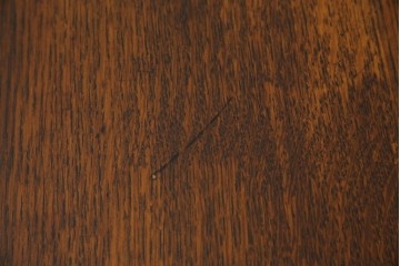 イギリスアンティーク　オーク材　脚のデザインが美しいツイストレッグバタフライテーブル　(R-063466)