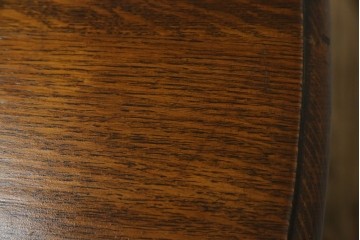 イギリスアンティーク　オーク材　脚のデザインが美しいツイストレッグバタフライテーブル　(R-063466)