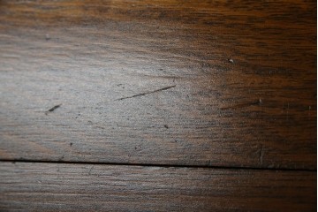 イギリスアンティーク　オーク材　脚のデザインが美しいツイストレッグバタフライテーブル　(R-063466)