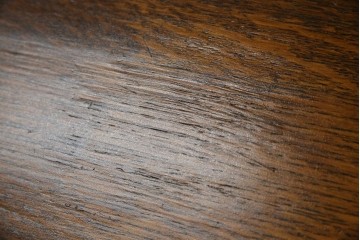 イギリスアンティーク　オーク材　脚のデザインが美しいツイストレッグバタフライテーブル　(R-063466)