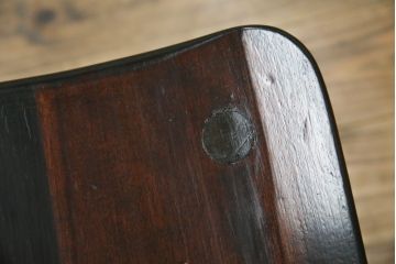 ビンテージ家具　松本民芸家具　クラシカルなダイニングづくりにぴったりの安川式スピンドルチェア(板座チェア、ダイニングチェア、椅子、ヴィンテージ)(R-063469)