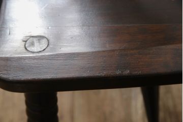 ビンテージ家具　松本民芸家具　クラシカルなダイニングづくりにぴったりの安川式スピンドルチェア2脚セット(板座チェア、ダイニングチェア、椅子、ヴィンテージ)(R-063471)