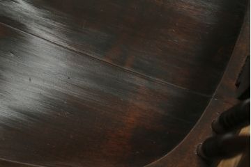 和製ビンテージ　松本民芸家具　くつろぎの時間におすすめの#39A型ロッキングチェア(ヴィンテージ、板座チェア、アームチェア、揺り椅子、イス)(定価約20万円)(R-063475)