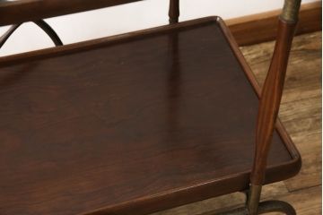 イギリスビンテージ　かわいいデザインが魅力のキャスターワゴン(ヴィンテージ、トロリー、キッチンワゴン、カート)(R-063484)