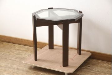 中古　星野民芸家具(星野民藝)　大人の落ち着きある空間づくりにおすすめなセンターテーブル(コーヒーテーブル、オケージョナルテーブル、サイドテーブル)(R-063485)