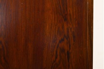 イギリスビンテージ　ローズウッド材　収納できる扉で使用中は開けっ放しOK!ファイルキャビネット(収納棚、本棚、飾り棚、戸棚、垂直収納扉、ヴィンテージ)(R-063491)