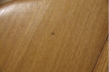 イギリスビンテージ　レアモデル!　ERCOL(アーコール)　角のない優しいフォルムのバタフライローテーブル(ラウンドテーブル、バタフライテーブル、センターテーブル、エクステンションテーブル、ヴィンテージ)(R-063501)