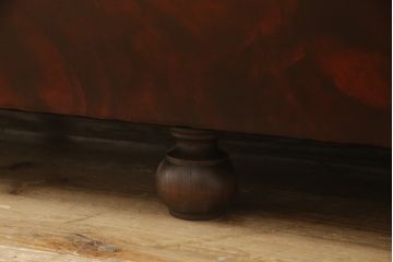 イギリスビンテージ　本革(レザー)　ラグジュアリーな雰囲気を高めるウイングバックソファ(ウィングバックソファ、3人掛けソファ、3P、チェスターフィールドソファ、アームソファ、ヴィンテージ)(R-063505)