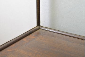ベルギーアンティーク　オーク材　特大　上品な佇まいが魅力のガラスケース(ショーケース、飾り棚、陳列棚)(R-063512)