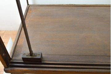 ベルギーアンティーク　オーク材　特大　上品な佇まいが魅力のガラスケース(ショーケース、飾り棚、陳列棚)(R-063512)