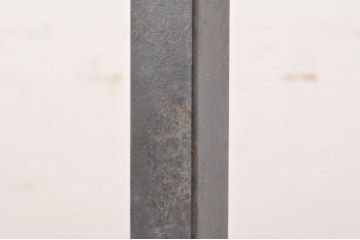 中古　特注　ビンテージ風ダメージ加工がお洒落!!ショップ風ディスプレイが楽しめる傾斜ハンガーラック3本セット(ポールハンガー、アンティーク風ハンガーラック、ディスプレイスタンド、店舗什器、ヴィンテージ風)(R-063523)