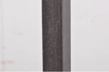 中古　特注　ビンテージ風ダメージ加工がお洒落!!ショップ風ディスプレイが楽しめる傾斜ハンガーラック4本セット(ポールハンガー、アンティーク風ハンガーラック、ディスプレイスタンド、店舗什器、ヴィンテージ風)(R-063524)