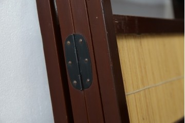 和製ビンテージ　大正ロマン　和の趣あふれる4連衝立て　(R-063525)