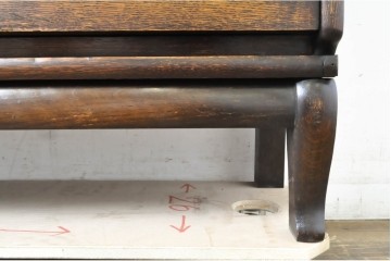 イギリスアンティーク　Globe Wernicke(グローブ ウェルニッケ)　希少デザイン!!　高級品!!　多機能なのにスリムサイズなビューロー付きスタッキングブックケース　(R-063540)