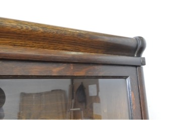 イギリスアンティーク　Globe Wernicke(グローブ ウェルニッケ)　希少デザイン!!　高級品!!　多機能なのにスリムサイズなビューロー付きスタッキングブックケース　(R-063540)