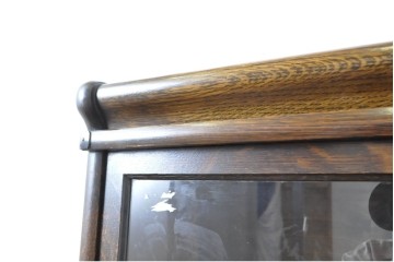 イギリスアンティーク　Globe Wernicke(グローブ ウェルニッケ)　希少デザイン!!　高級品!!　多機能なのにスリムサイズなビューロー付きスタッキングブックケース　(R-063540)