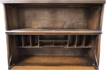 イギリスアンティーク　Globe Wernicke(グローブ ウェルニッケ)　希少デザイン!!　高級品!!　多機能なのにスリムサイズなビューロー付きスタッキングブックケース　(R-063540)