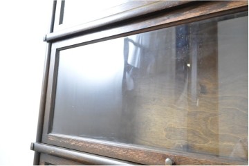 イギリスアンティーク　Globe Wernicke(グローブ ウェルニッケ)　希少デザイン!!　高級品!!　多機能なのにスリムサイズなビューロー付きスタッキングブックケース　(R-063540)