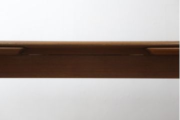 デンマークビンテージ　北欧ヴィンテージ　チーク材　すっきりとした佇まいが魅力的なエクステンションテーブル(ダイニングテーブル、4人掛け、6人掛け、8人掛け、伸長式、食卓、作業台)(R-063542)