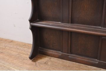 中古　イギリス家具　ERCOL(アーコール)　おしゃれなディスプレイが楽しめる壁掛け収納棚(飾り棚、ウォールラック、ウォールシェルフ、英国)(R-063549)